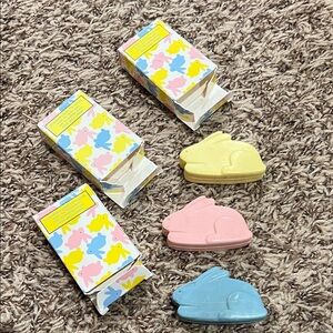 3 Vintage Avon Rabbit Romp Soaps in boxes